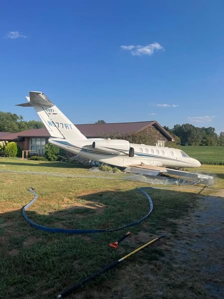 Citation Overruns Runway, Strikes Kentucky Home | Business Jet Traveler
