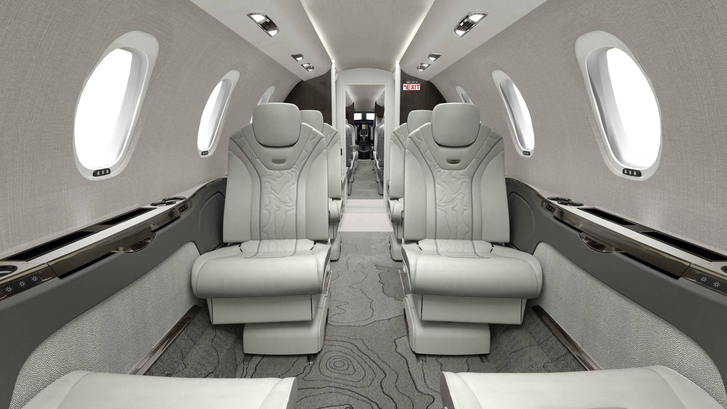 Ascend business jet interior