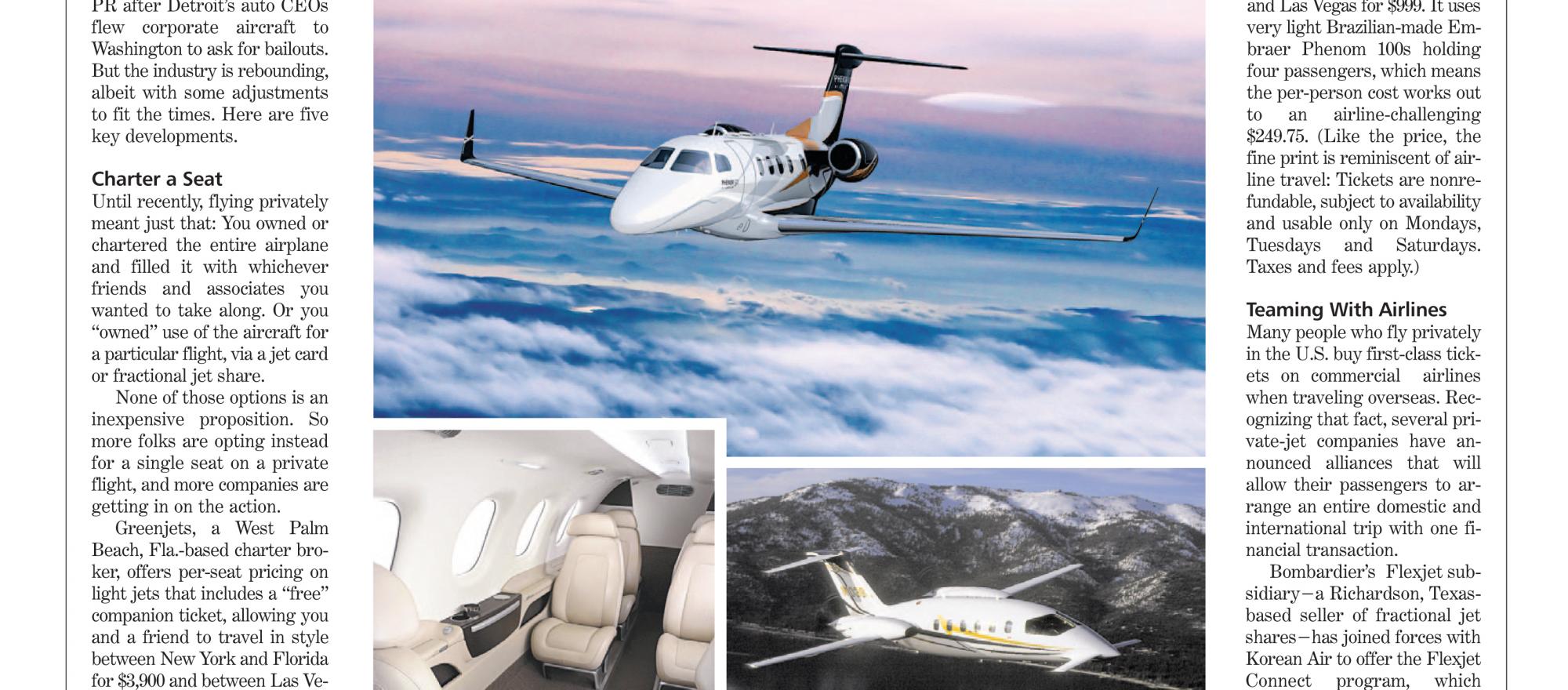 How to Fly in Style for Less by Private Jet