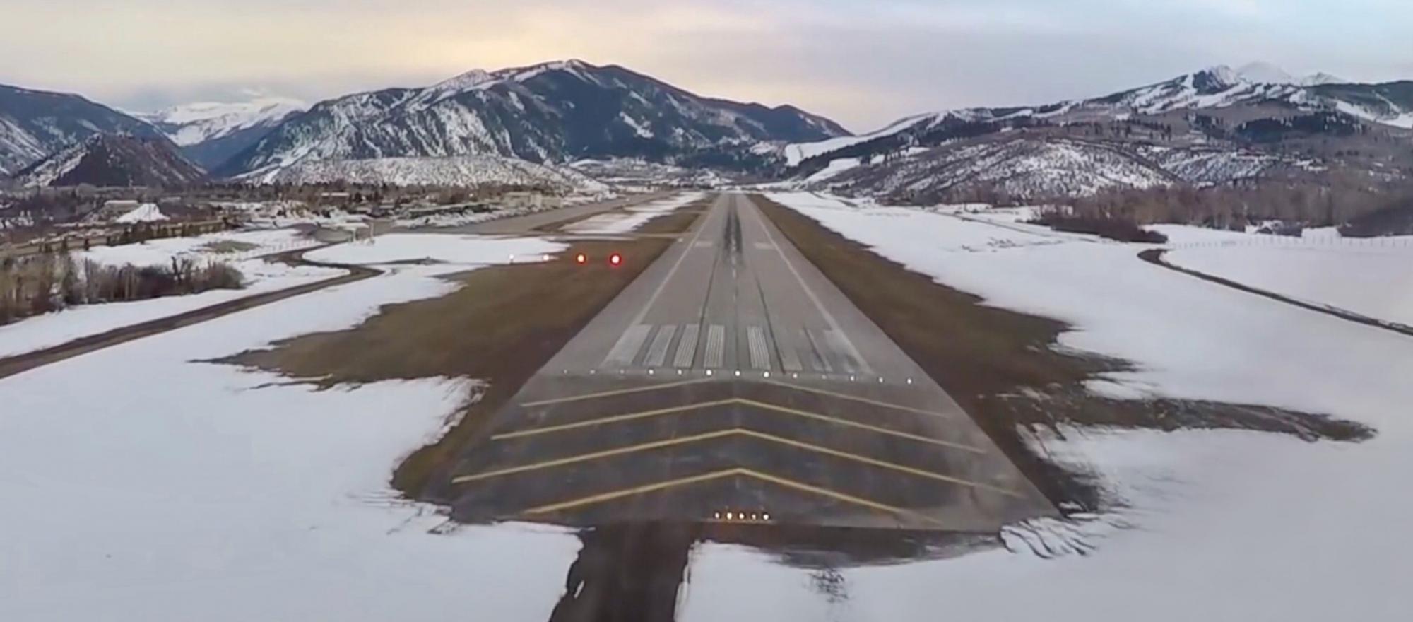 FlightSafety International snowy runway