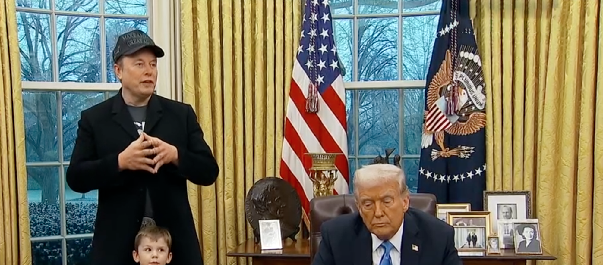 Musk and Trump press conference