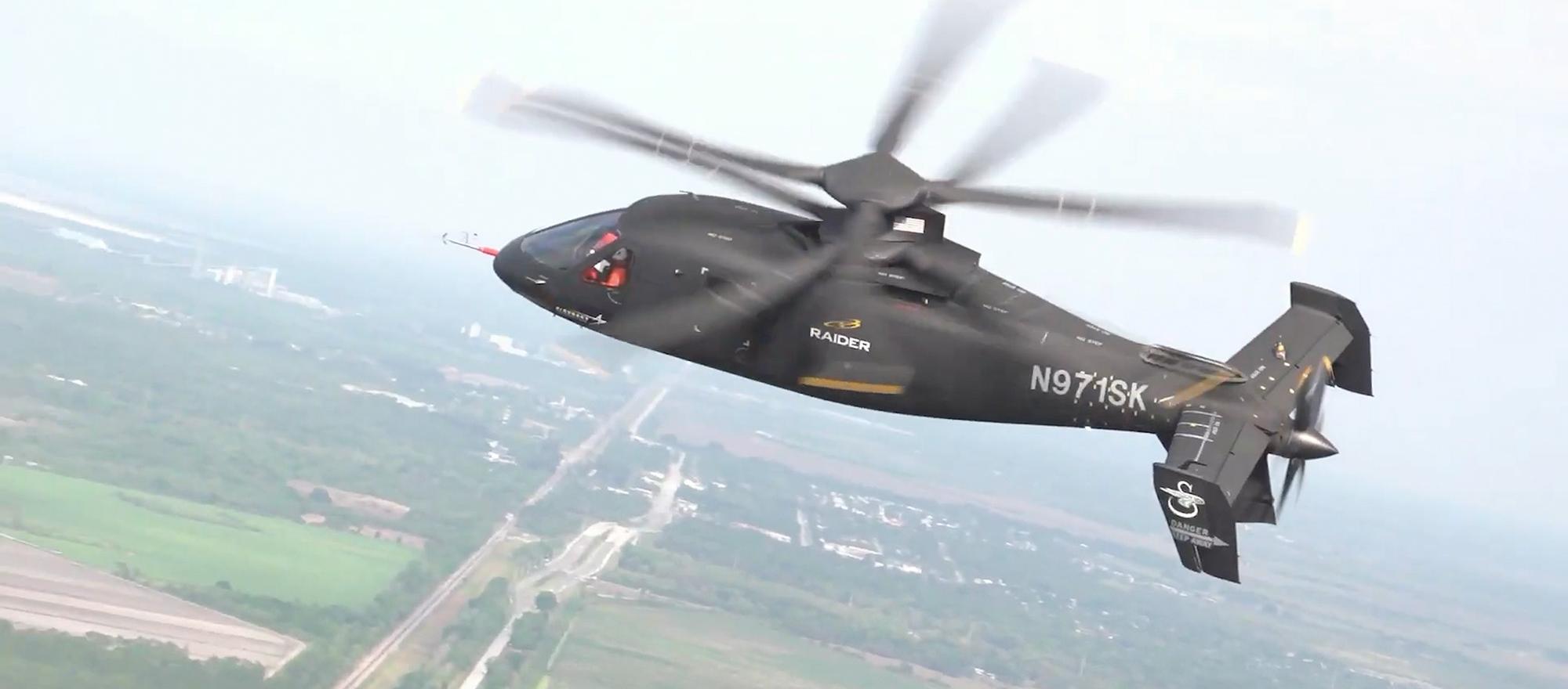 Sikorsky S-97 Raider helicopter in flight testing