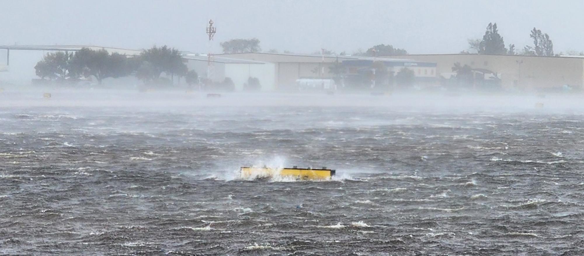 Naples Airport during Hurricane Ian
