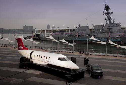 Learjet 85 Unveiled at Intrepid Museum in New York City Photo Credit:  Jason Tinacci