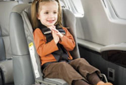 The FAA doesn't require child-restraint systems, but it recommends them. So d
