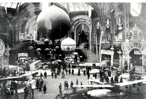 Paris’ Grand Palais hosted the first-ever airshow in 1908. An entirely indoor