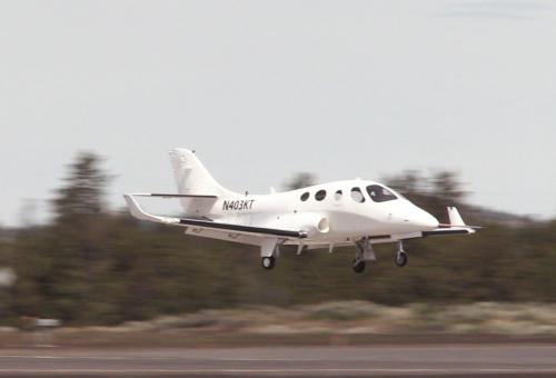 Stratos 714 in flight