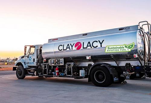 Clay Lacy SAF tanker