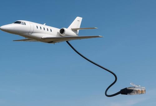 WiFi on business jet