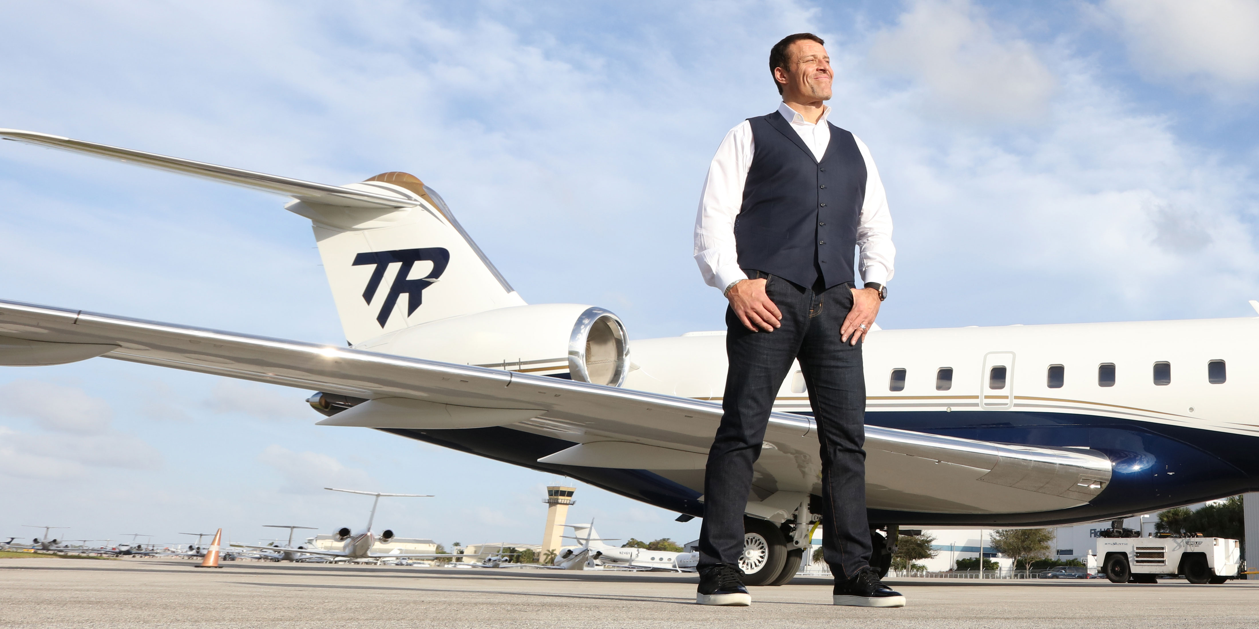 Tony Robbins  Business Jet Traveler