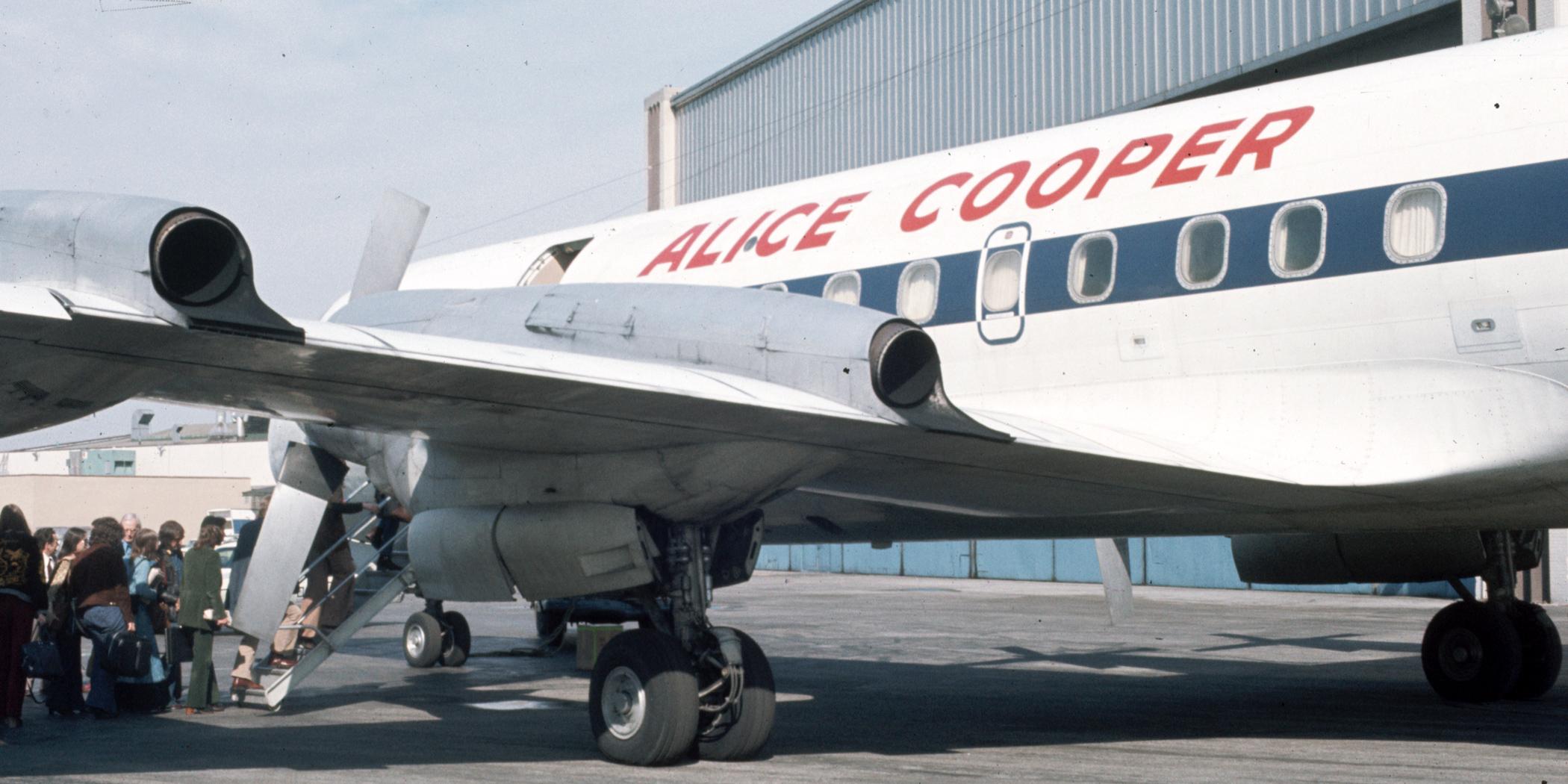 Alice Cooper's private jet for touring