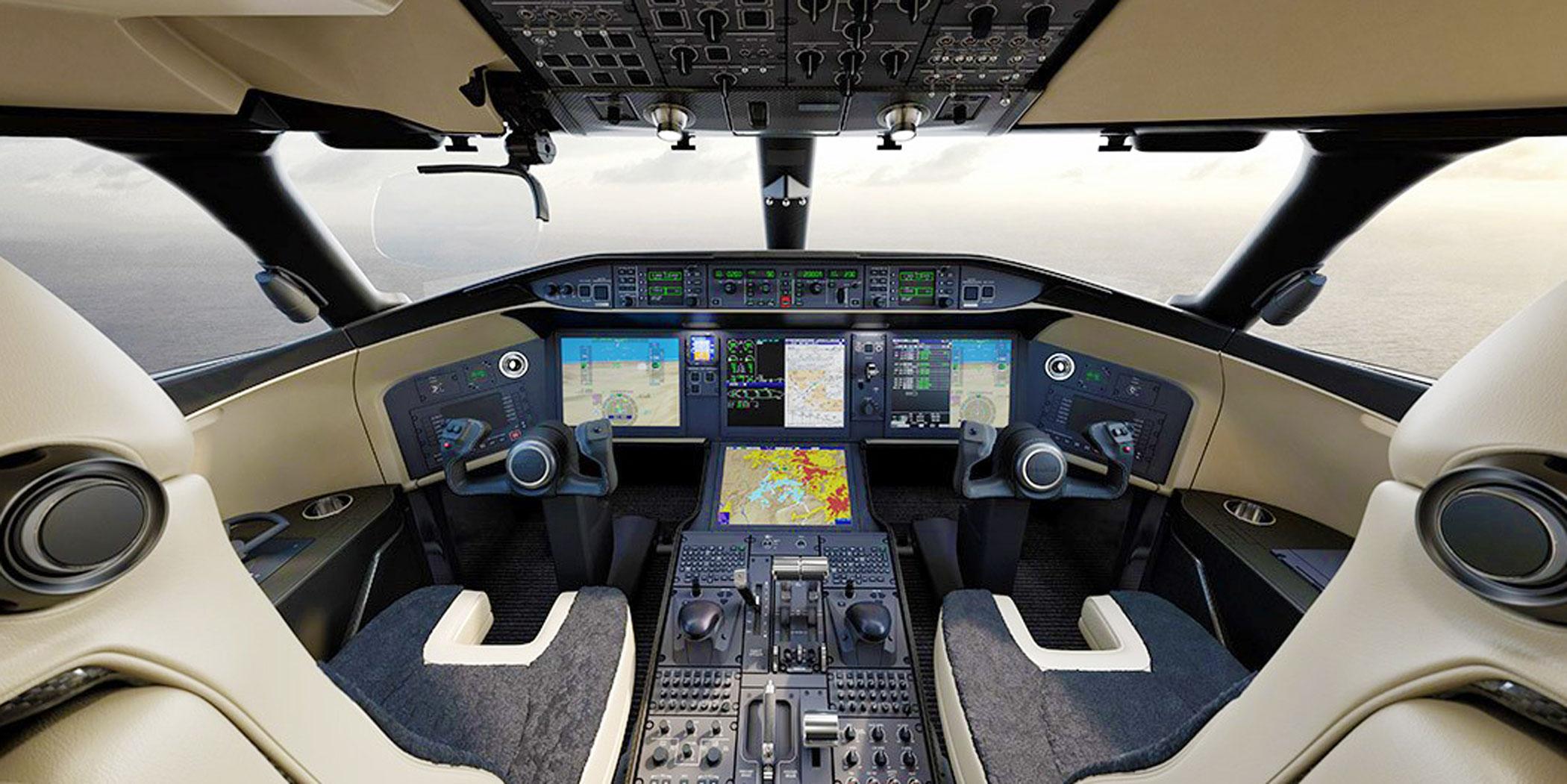 Global 6500 flight deck