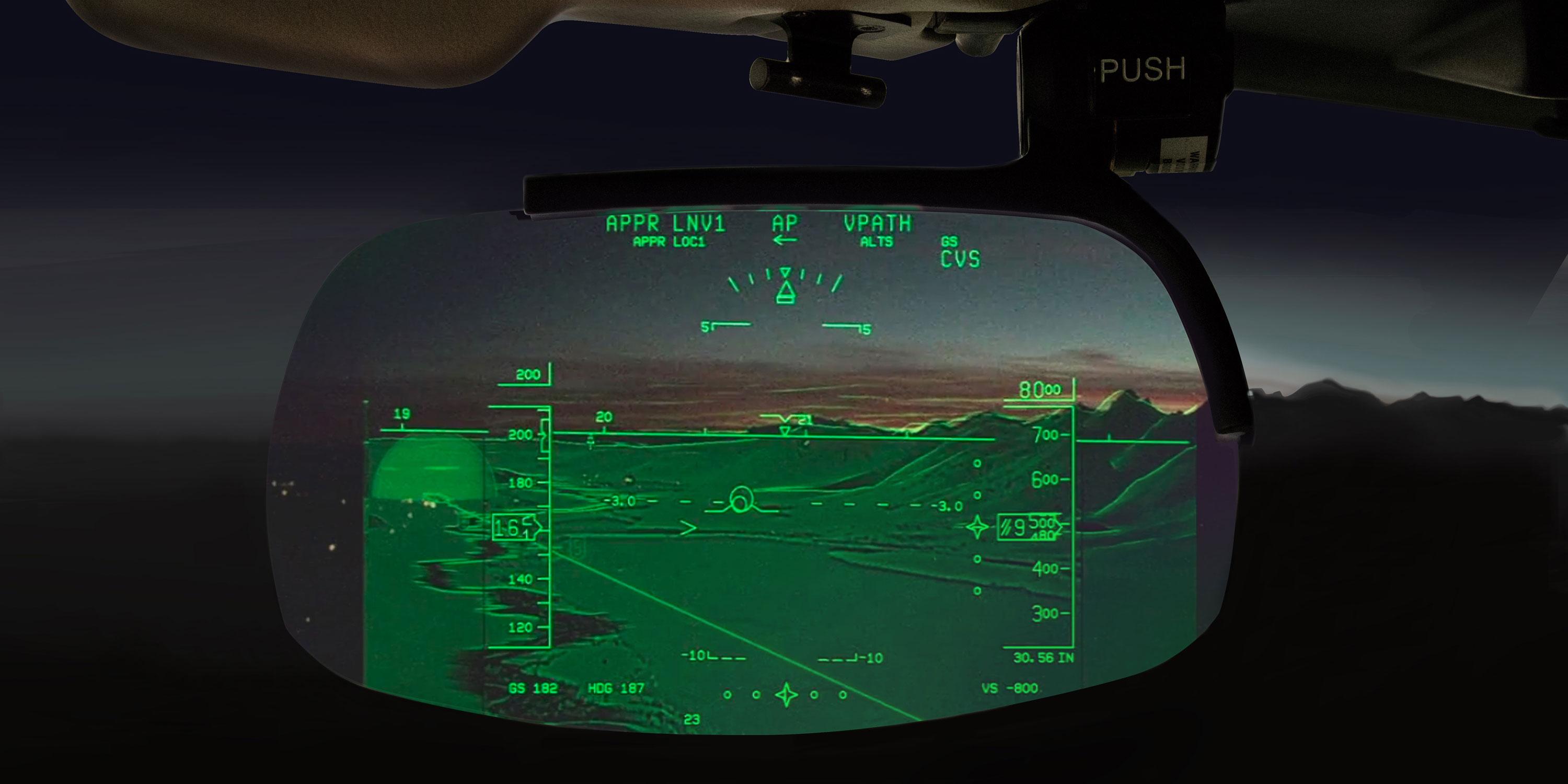 Head-up display (HUD) with combined vision