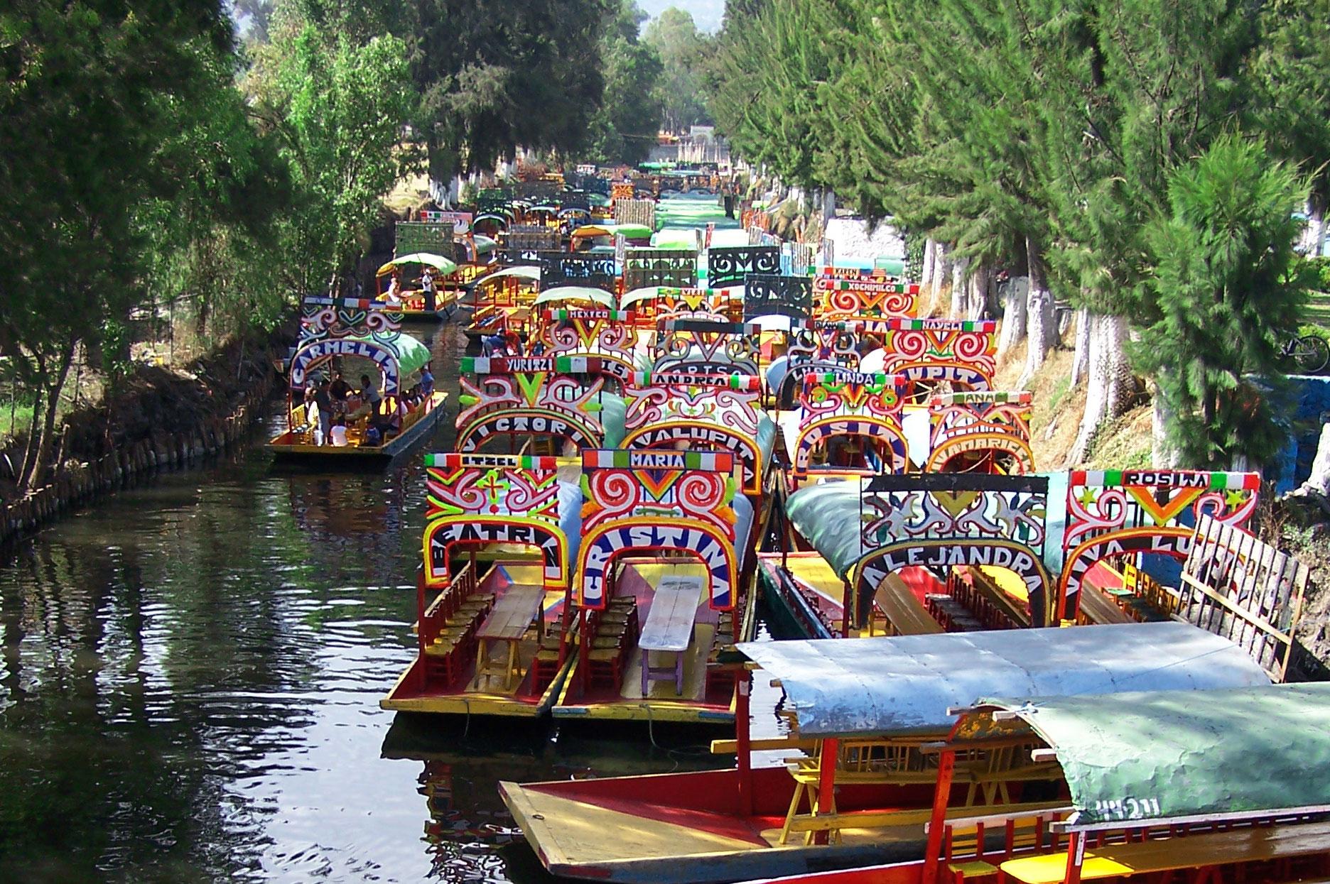 Xochimilco boats, Mexico City