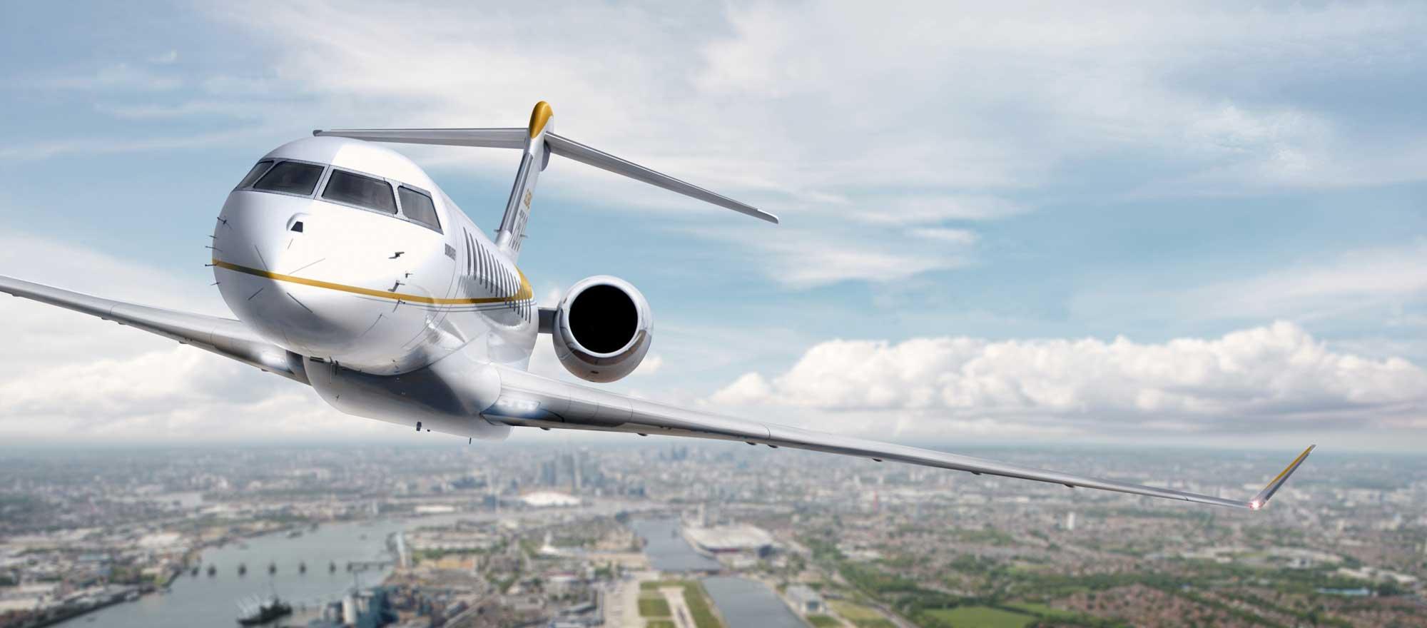 I flew on a $75 million Bombardier Global 7500 private jet from