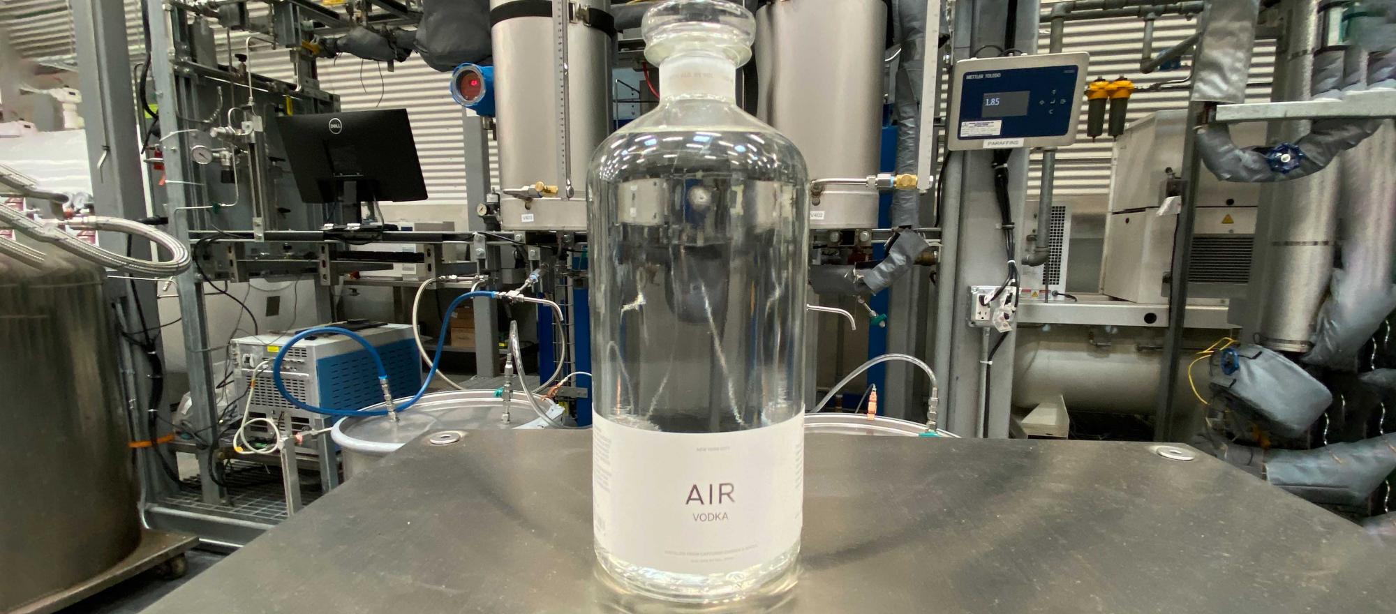 Derived as a side product in the creation of sustainable aviation fuel, Air Vodka is in short supply, for now. (Photo: Curt Epstein/AIN)