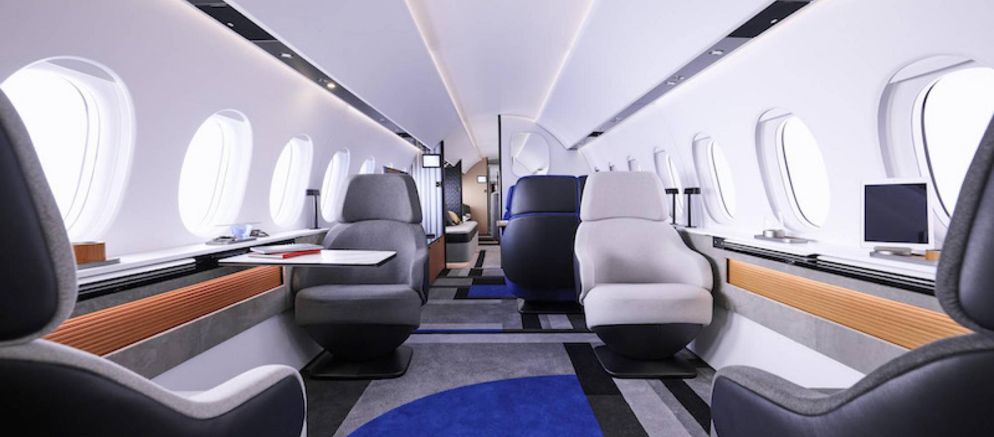 Dassault Falcon 10X interior (Photo: Dassault Aviation)