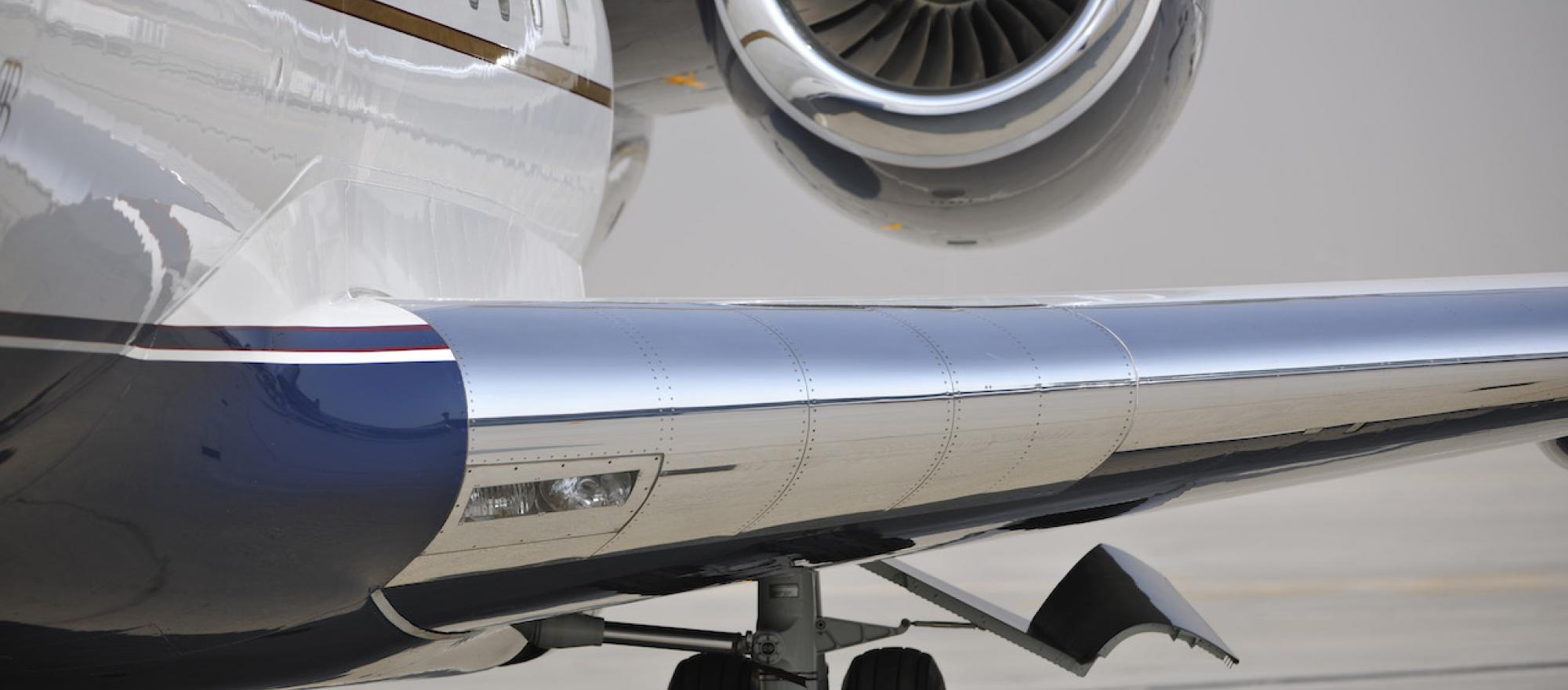 Partial image of a business jet