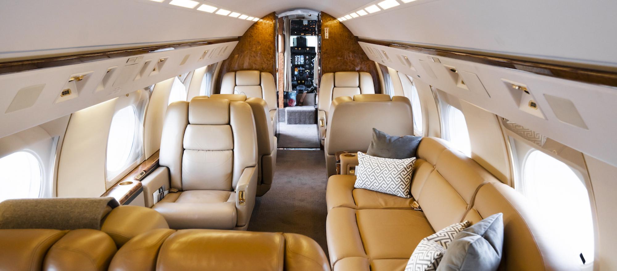 Cabin of Planet Nine Gulfstream GIV-SP