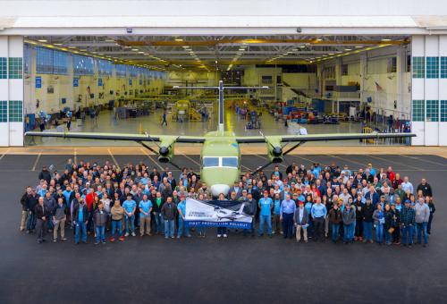 Textron Aviation Rolls Out First Production SkyCourier